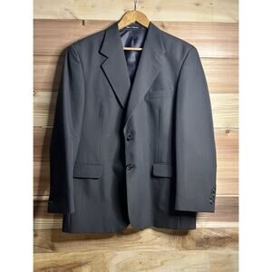 Kielburne & Finch Mens 41R Charcoal Gray Blazer Sport Coat Wool Blend 2 Button